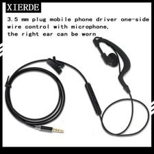 3.5mm Single In-Ear Only Earphone Headset with Mic for Phone for Samsung
