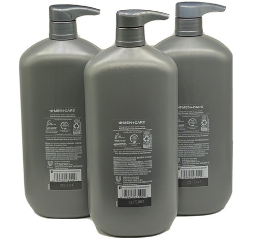 SET BESTEHEND AUS 3 Dove Men + Care 2 in 1 Fresh + Clean Shampoo & Conditioner Jumbo 31 flüssige Unzen - Bild 2 von 2