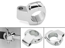 Mirror Mount Clamp For Harley 1 inch Handlebars Motorcycle Fatboy Dyna FXDB FXDF