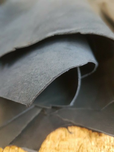 Navy Blue Lamb Nappa Whole Skin Leather 0.6-0.8mm Thick Top Quality 24573 - Picture 10 of 10