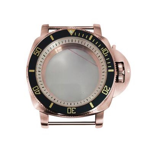 42mm PVD Rose Gold Watch Case Bezel White Inner Shadow Fit For NH35/36 Movement - Picture 15 of 31