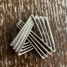 VTG 1950s/60s EMMONS Space Age Brooch Pin Mid-Century Atomic Textured Gold Tone