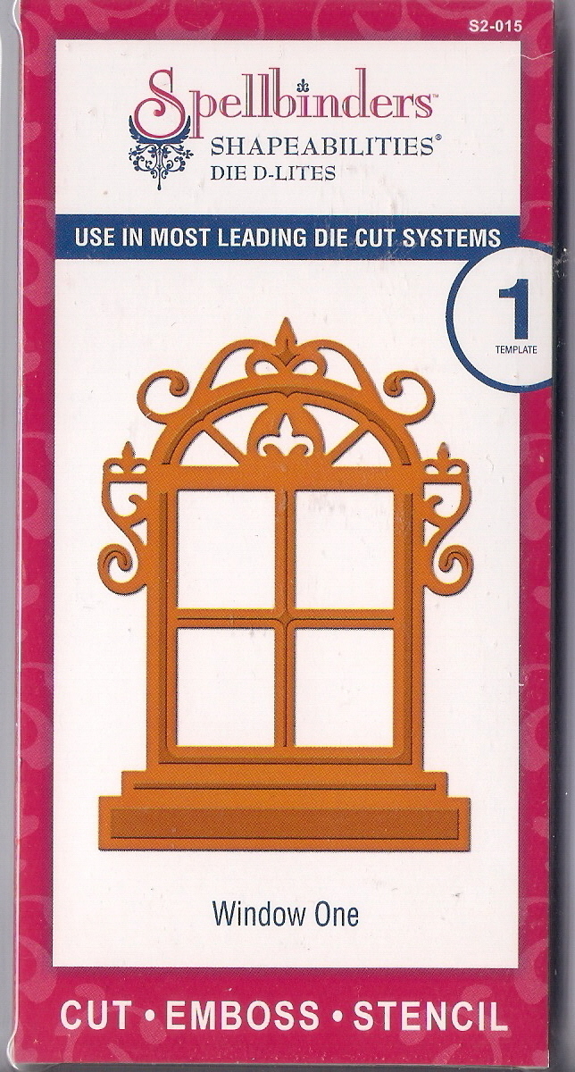 Spellbinders Shapeabilities Die D-Lites cut emboss stencil Window One 1pc