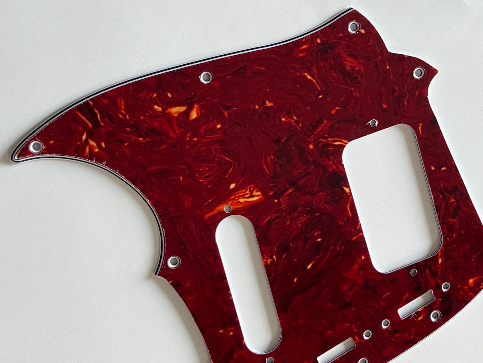 For Fit Fender Kurt Cobain JagStang Style Guitar Pickguard 4 Ply Red