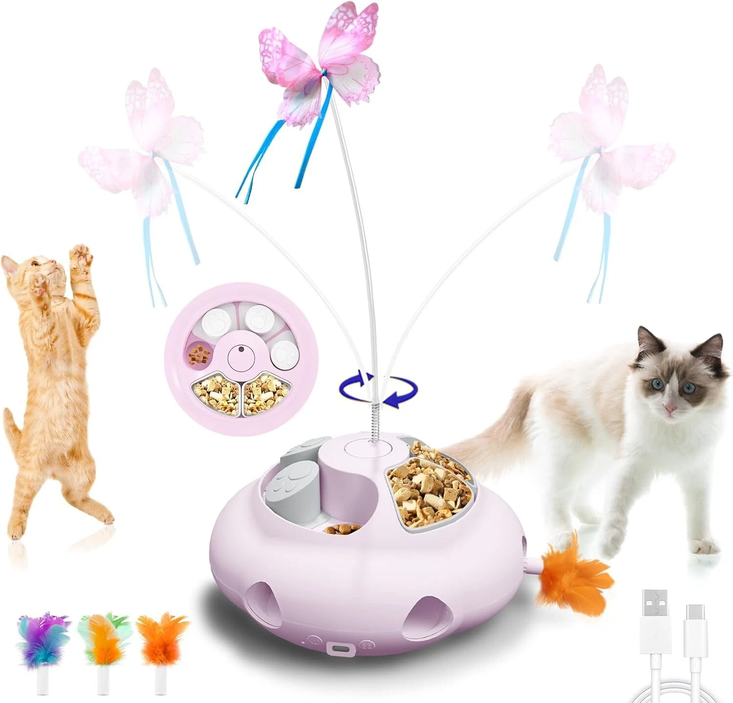 New-Interactive Cat Toys for Indoor Cats Electronic,Automatic Cat Toys Interacti
Opens in a new wind