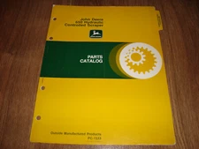 John Deere Parts Catalog 650 Hydraulic Controlled Scraper PC-1533