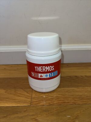 Supreme Thermos Stainless King Food Jar And Spoon White