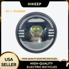 Hikeep 48V E-Bike Front Light Headlight only for Electric Bike K6-L Headlight US