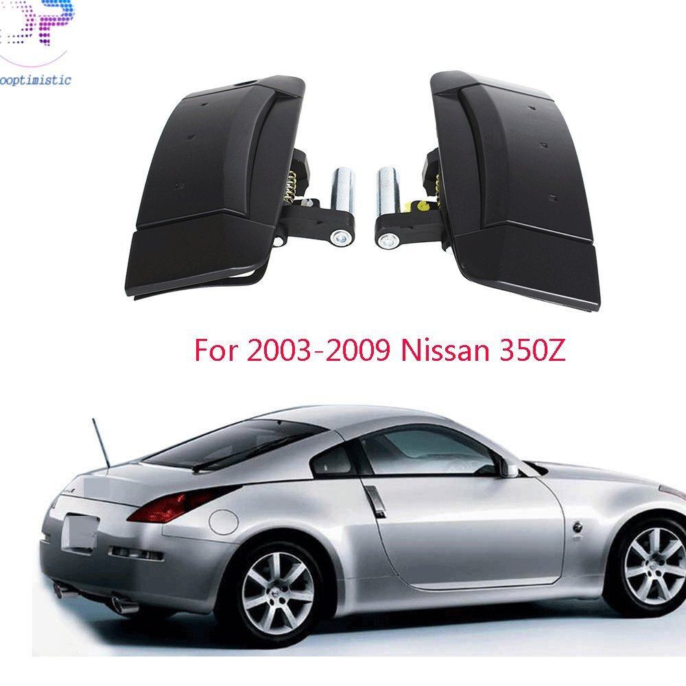 Outside Outer Black Door Handle Pair For 2003-2008 2009 Nissan
