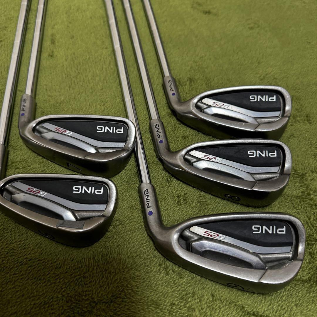 g25 アイアン 8本セット 4〜9、w、s ブラック PING ピン ZING ジング