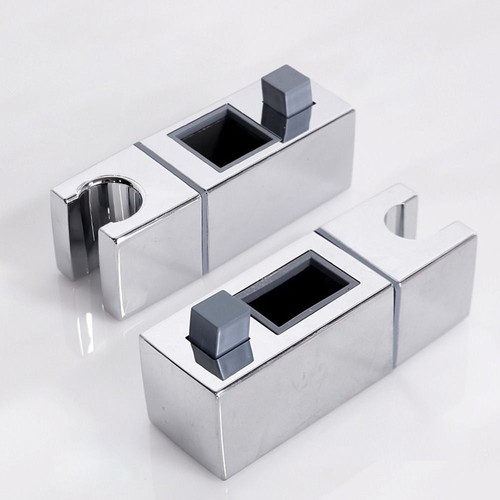 Square Pipe Shower Head Holder Riser Rail Bracket Hardware Bath Accessories - Picture 5 of 16