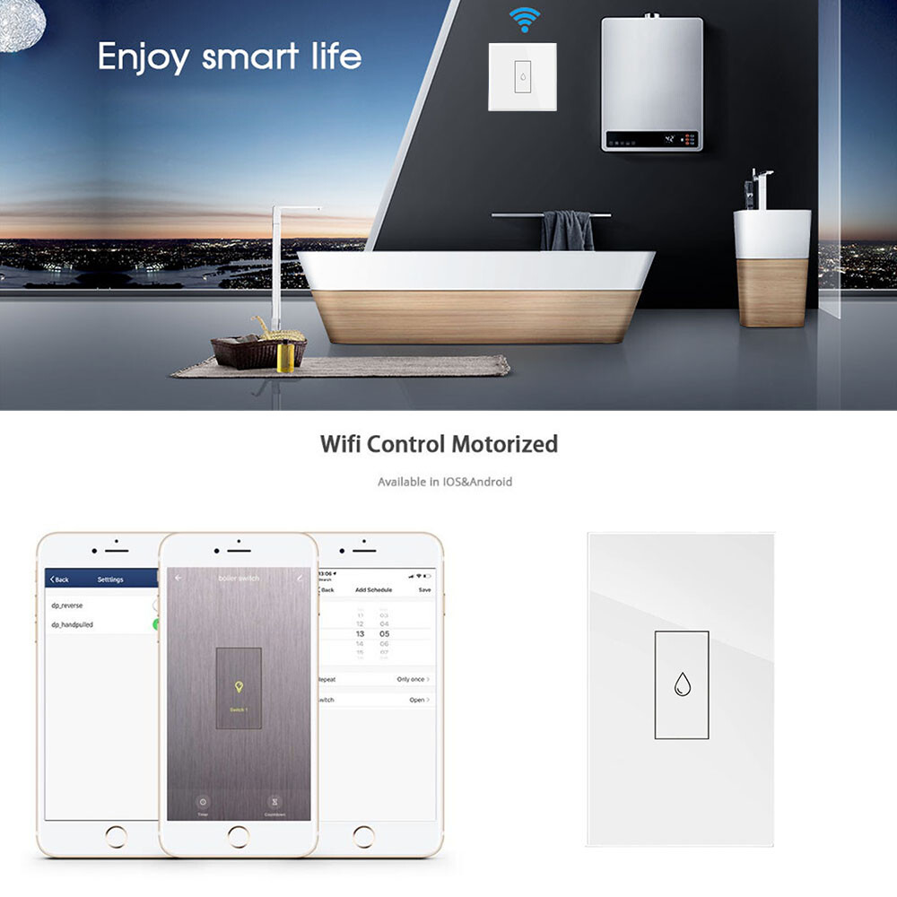 US Alexa Wifi Smart Water Heater Switch 4400W 20A Boiler Timer Switch for  Google | eBay