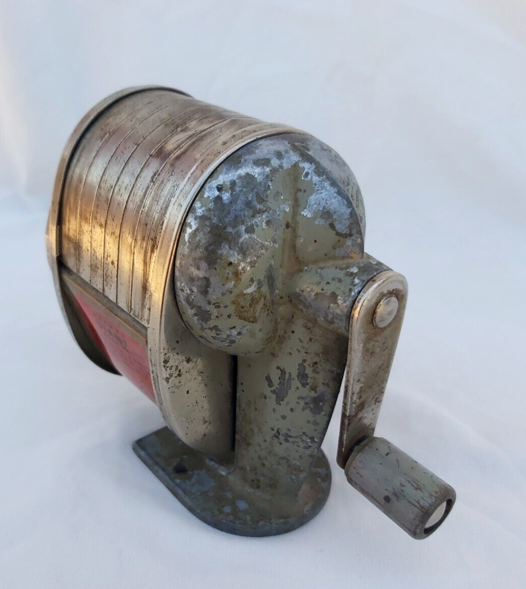 Apsco Deluxe Giant Model M Vintage Metal Pencil Sharpener Rockford