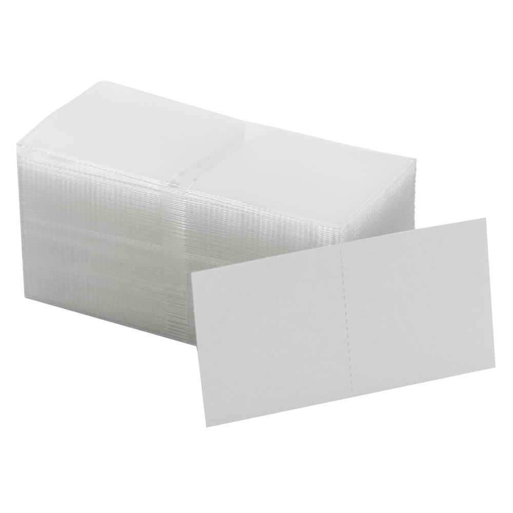 100 2x2 Double Pocket Vinyl Coin Holder Clear Plastic Flip Safe PVC Free