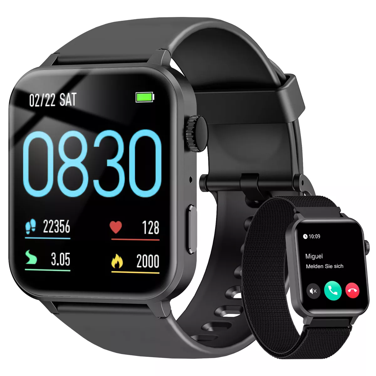 Blackview Smart Watch with Make and Answer Calls Voice Assistant