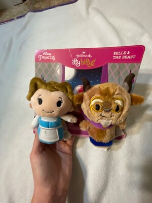 Hallmark Itty Bittys Disney Princess Belle and the Beast Plush Figure Set