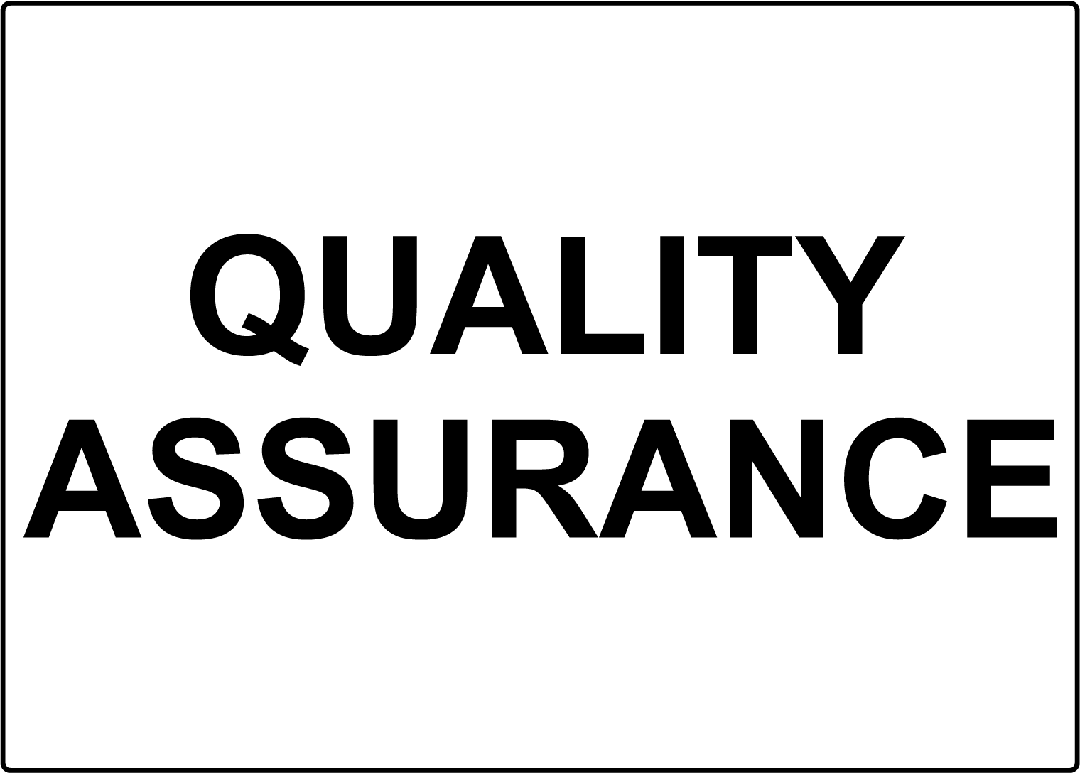 Premium Laminated Vinyl Decal Sticker - Durable QA Label