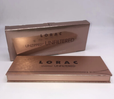 Lorac Unzipped Unfiltered Eye Shadow Palette with Dual-Ended Brush 10.5 g- NEW