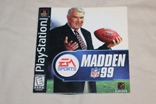 Sony Playstation 1 PS1 Madden 99 Manual ONLY