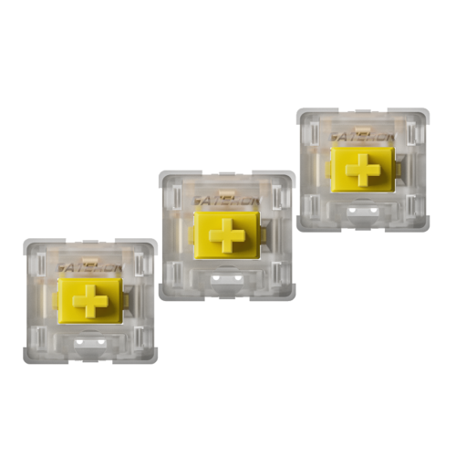 Gateron Milky Yellow Pro 5 pin linear gaming mechanical keyboard switch 70pcs