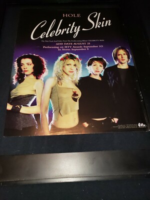 Hole Celebrity Skin Rare Original Radio Promo Poster Ad Framed! | eBay