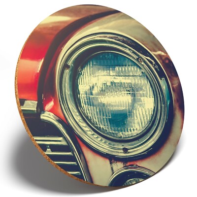 1 x Coole Oldtimer Retro Auto - Runde Untersetzer Küche Student Kinder Geschenk #8575