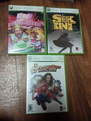 XBOX Microsoft 360 *3* Burger King Games PocketBike Racer Sneak King Big Bumpin