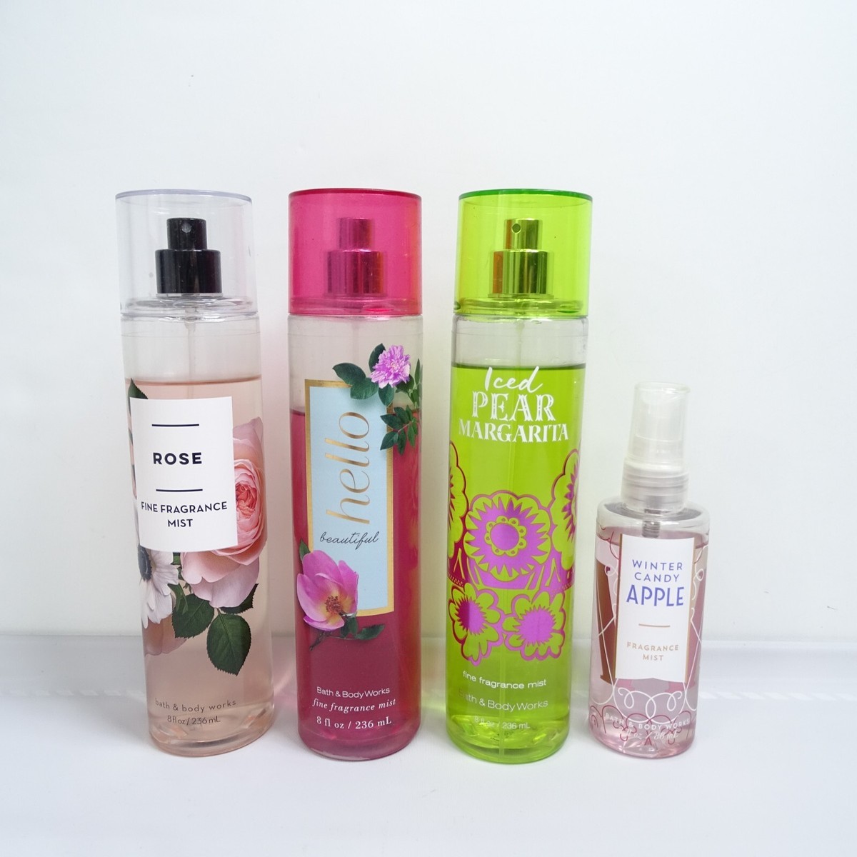 BATH AND BODY WORKS Rose Hello Beautiful Iced Pear Winter Candy