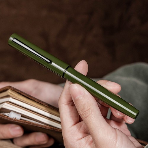 New Hongdian C1 Metal Fountain Pen EF/F Nib Snow White&Classic Retro Design Peou - Picture 7 of 23
