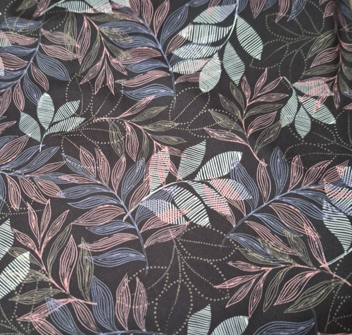 Brisas Bra Tank Top Black Pink Leaf Pattern Stretch Padded Size L - Picture 2 of 10