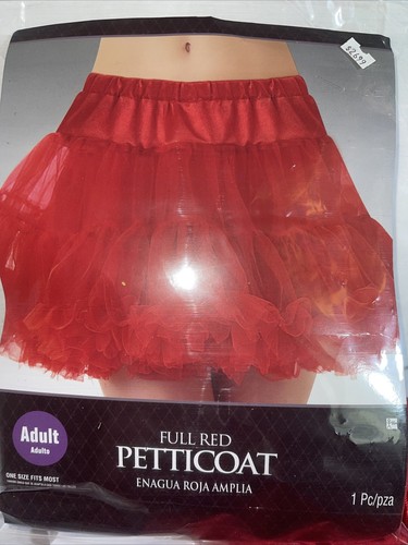 COSTUME Adult RED PETTICOAT TUTU TULLE One Size Fits Most NEW Ret $27. - Picture 4 of 8
