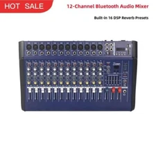 PMX1202D-USB 12CH Audio Mixer w/ Power Built-in 16 DSP Reverb #E3