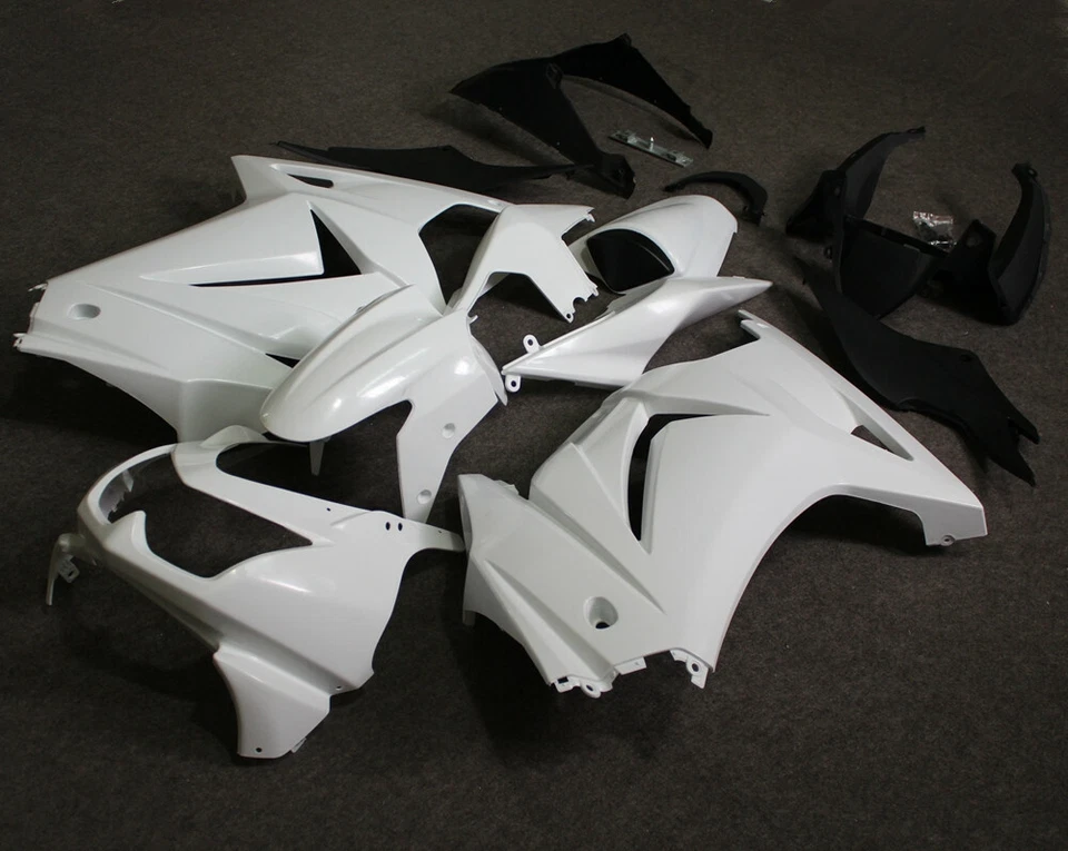 Kit de carenado sin pintar + juego de pernos para Kawasaki Ninja 250R 2008-2012 2009 EX250J Foto 3 de 4