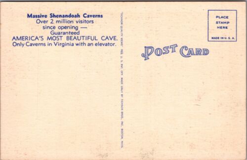 Long View Hall Shenandoah Caverns New Market Virginia VA UNP c1930s PC 8487.5 - Picture 2 of 7