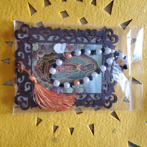 Wood Frame Door Blessing Virgen de Guadalupe - Picture 3 of 5