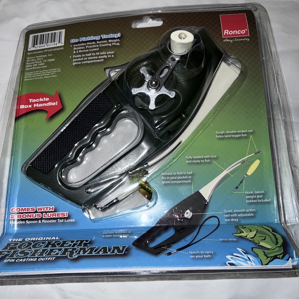 Ronco The Original Pocket Fisherman Spin Casting Outfit with Lures