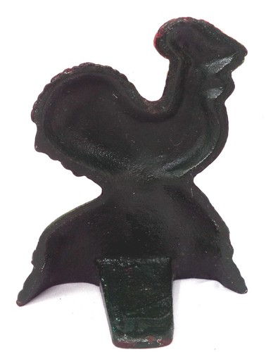 Vintage Heavy Metal Rooster Doorstop or Paperweight or Book End - Picture 3 of 4