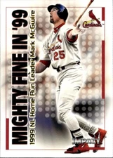 2000 Fleer Impact Mighty Fine In '99 #32 MF - Mark McGwire