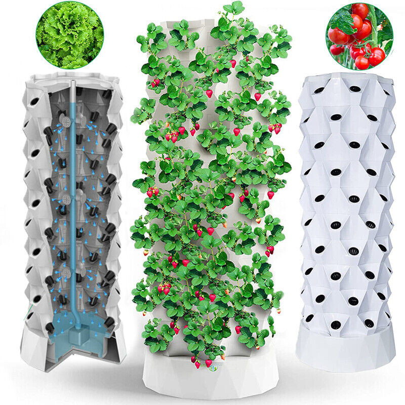 311 – Hydroponic Enlarged To Show Detail Vertical Hydroponic Garden Tower System Aeroponics Home Grow