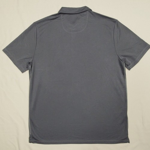 M Tommy Bahama Men's Kohala Peak Turbulence Grey Tencel Model Polo Shirt 46" - Picture 8 of 14
