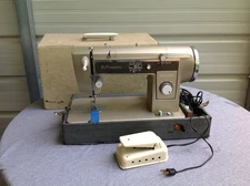 Wards Signature Sewing Machine In Case For Parts Or Repair