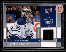 2009-10 Upper Deck Game Jerseys Vesa Toskala Toronto Maple Leafs #GJ-VT