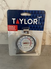 Taylor Refrigerator Freezer Thermometer Stainless Steel 3507 -20 F to 80 F