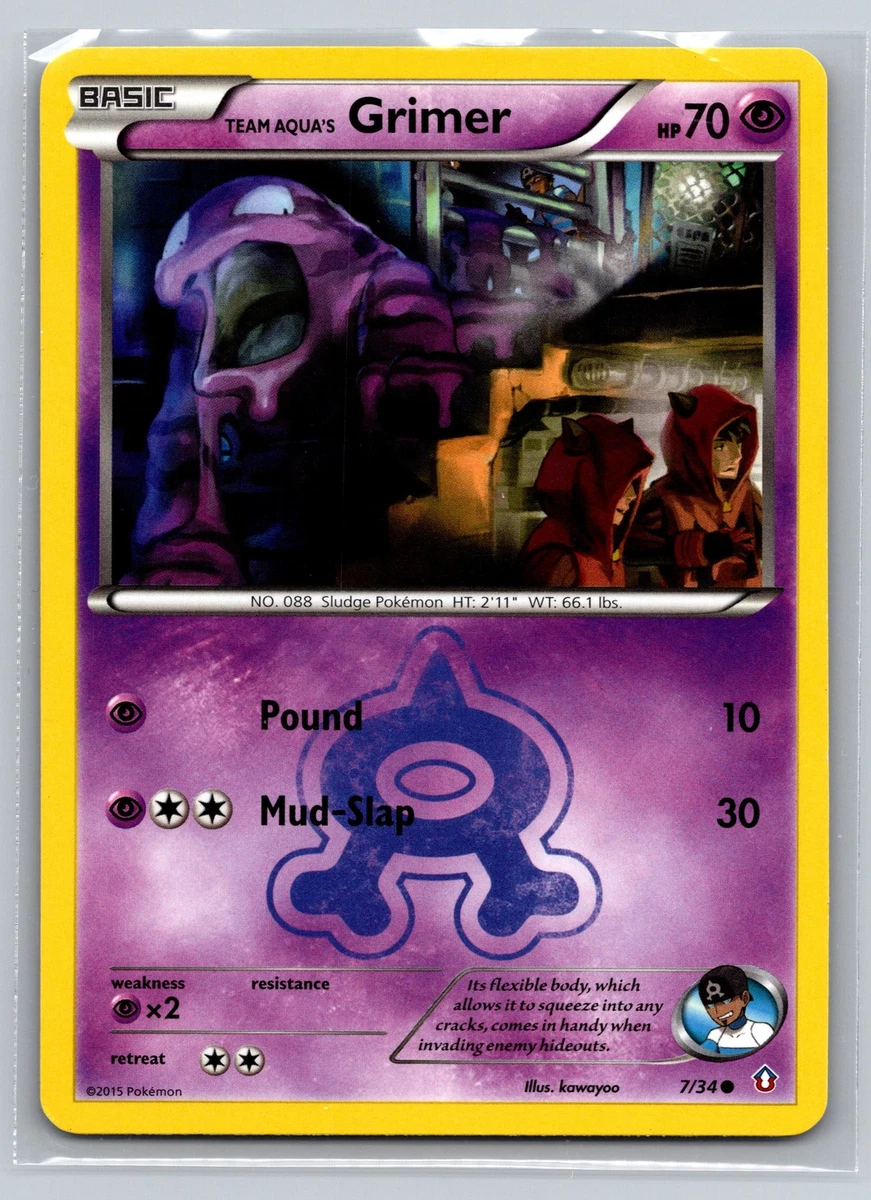 all timers grimace supreme グリマス　デッキ Team Aqua's Grimer 7/34 Double Crisis Basic Psychic Common Pokemon