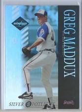 2003 LEAF LIMITED SILVER SPOTLIGHT #63 GREG MADDUX #'D 99/100 HOF