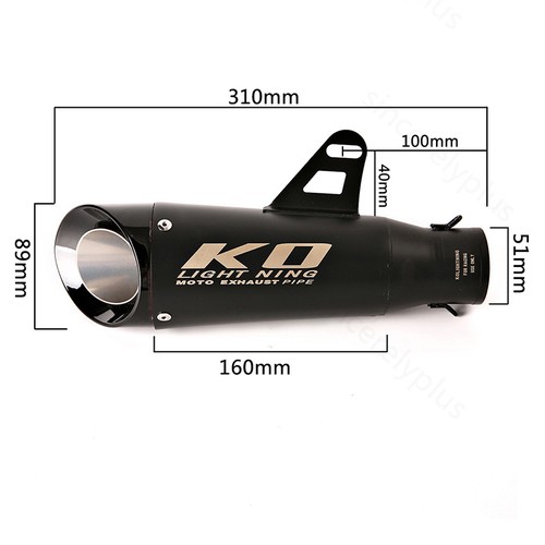 For CF-Moto NK800 800NK 2023-2025 Exhaust Middle Link Pipe Black Mufflers System - Picture 2 of 12