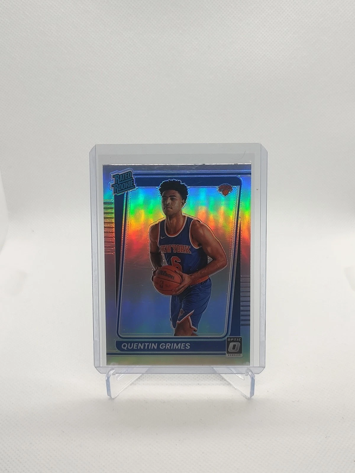 Quentin Grimes 2021-22 Panini Donruss Optic Rated Rookie Holo Prizm #166