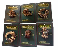 Assorted Boyds Bears  Friends Bearware Collection Pins NEW Lot of 6