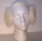 White Thinsulate Rabbit Fur Ear Muffs — photo 1