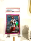 Jayden Daniels 2024 Topps Chrome Pink Refractor PSA 10 GEM MINT RC POP 32